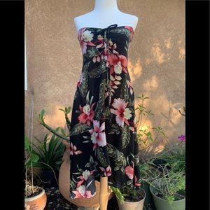 Hula Hula Strapless Hawaiian Butterfly Dress